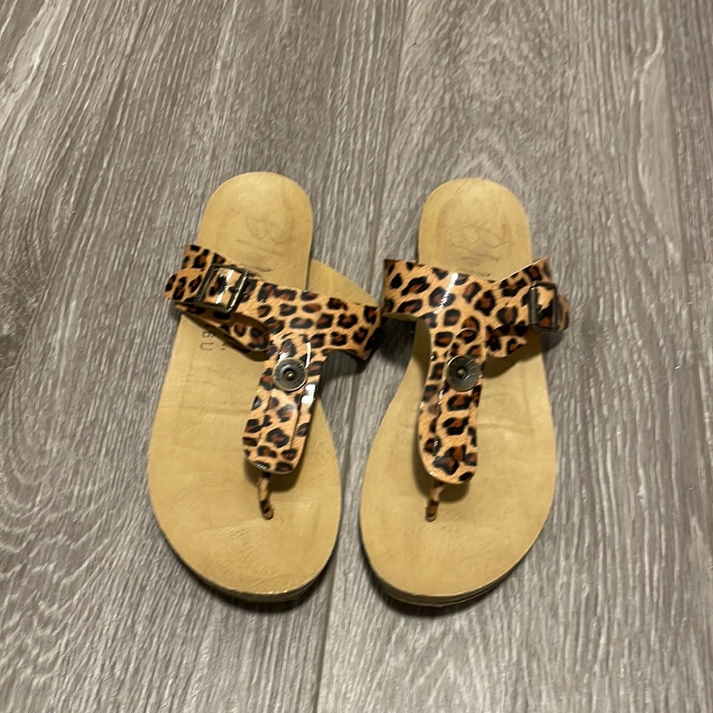 Blowfish leopard print sandal